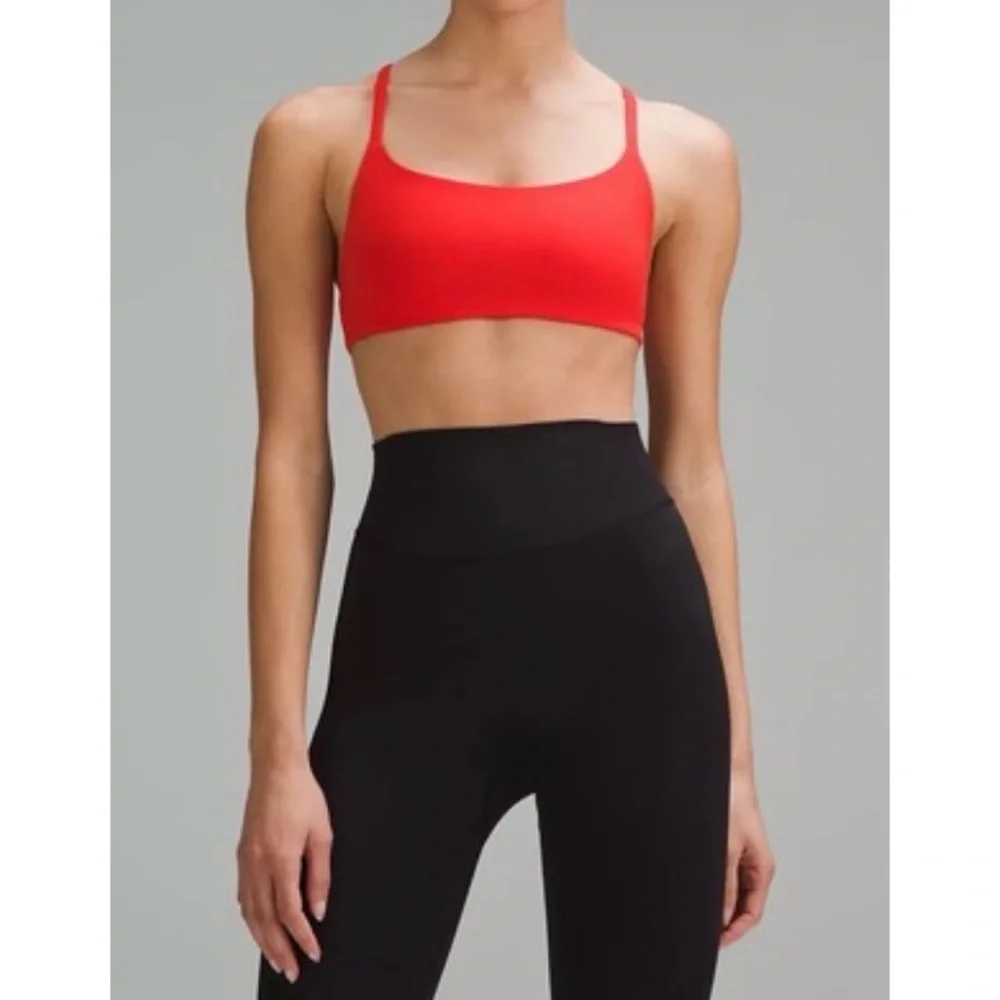 LULULEMON NWT Wunder Train Strappy Racer Hot Heat Bra C/D